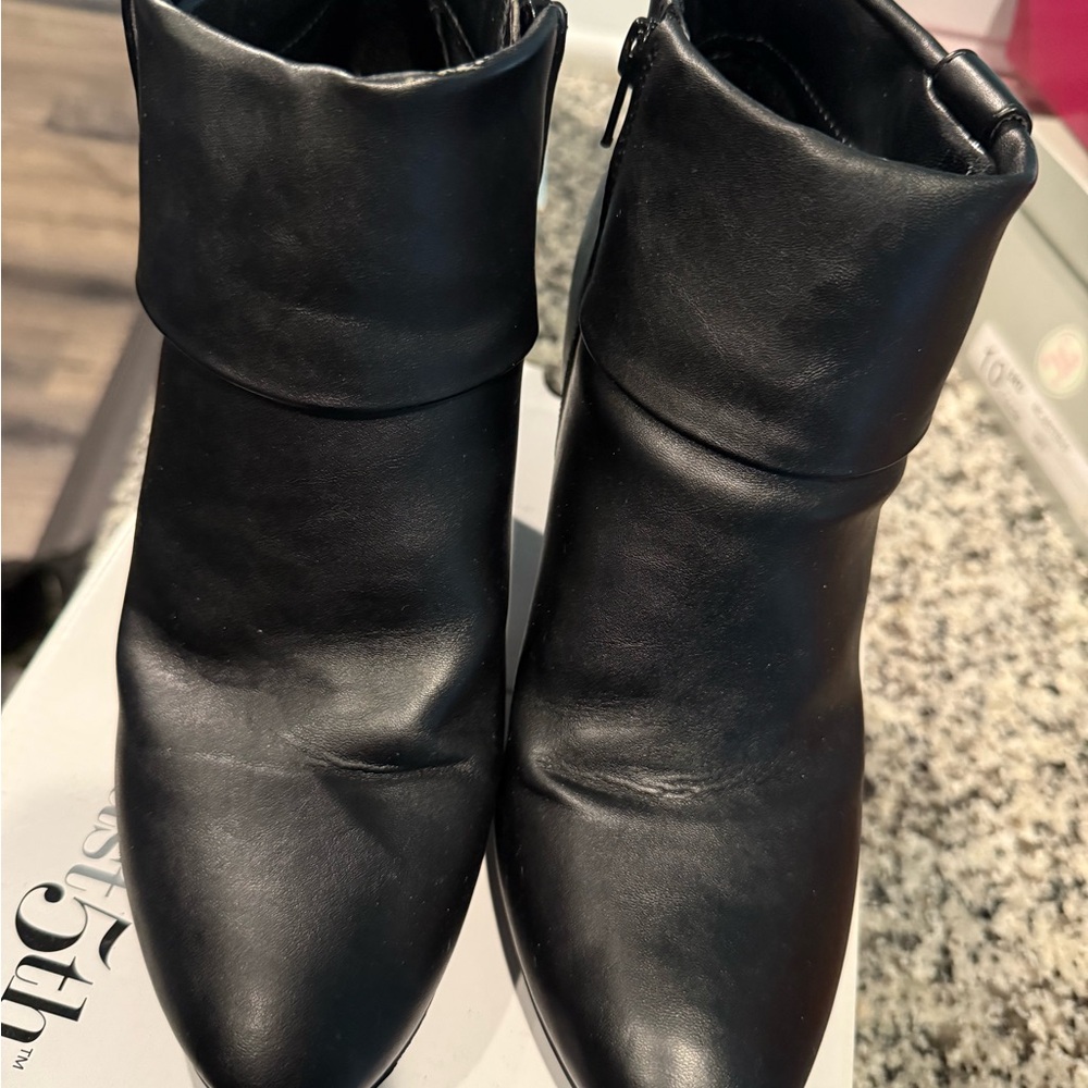 East 5th Sleek Black Ankle Booties